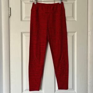 LuLaRoe Striped Heart Leggings - Size OS